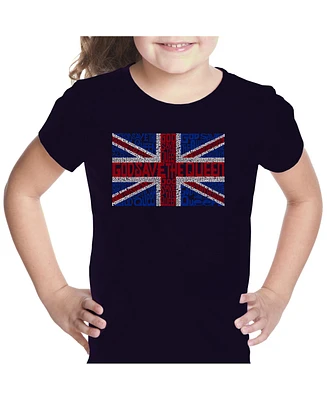 Girl's Word Art T-shirt - God Save The Queen