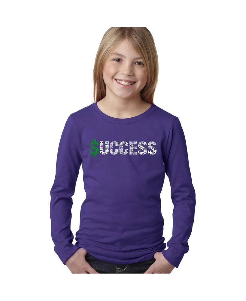 Girl's Word Art Long Sleeve - Success