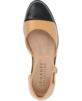 Journee Collection Women's Tesley Cap Toe Flats