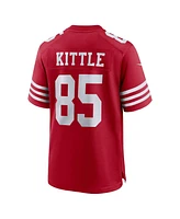 Men's Nike George Kittle Scarlet San Francisco 49ers Super Bowl Lviii Game Jersey