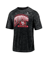 Men's Fanatics Black San Francisco 49ers 2023 Nfc Champions Hail Mary T-shirt