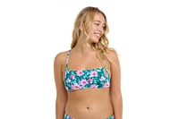 Eidon Tropical Paradise Rose Bandeau Top