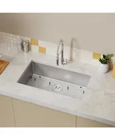 Streamdale Furniture 33" Dual Mount Kitchen Sink with Faucet Combo