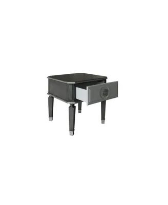 House Beatrice End Table, Charcoal & Light Gray Finish