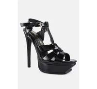 social fly platform sandal