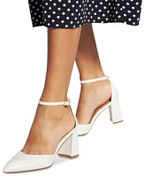 Aldo Women's Jan Pointed Toe Ankle-Strap Block-Heel Sandals