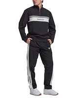 Reebok Men's Retro Colorblocked Quarter-Zip Popover