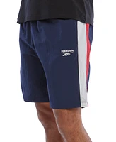 Reebok Men's Ivy League Regular-Fit Colorblocked Crinkled Shorts