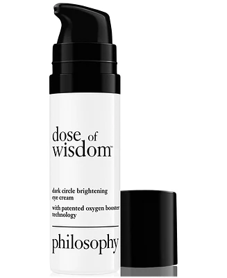 philosophy Dose Of Wisdom Dark Circle Brightening Eye Cream, 0.5 oz.