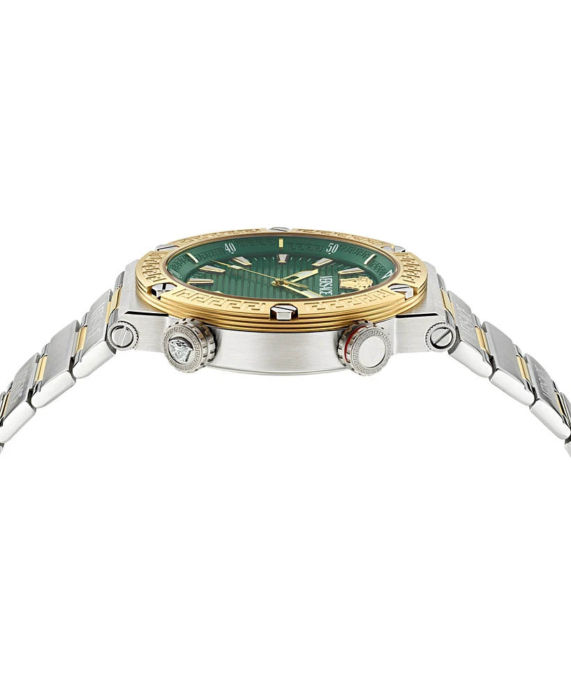 Versace Men's Swiss Two-Tone Stainless Steel Bracelet Watch 43mm