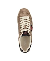 Guess Men's Lomynz Branded Lace Up Fashion Sneakers