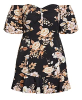 City Chic Plus Aria Floral Dress