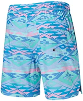 Saxx Men's Oh Buoy 2N1 Geo Gradient Printed Volley 7" Swim Shorts