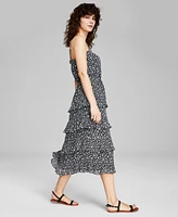 And Now This Women's Tiered Sleeveless Midi Dress, Created for Macy's