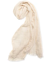 Style & Co Women's Textured Linen-Look Scarf, Created for Macy's