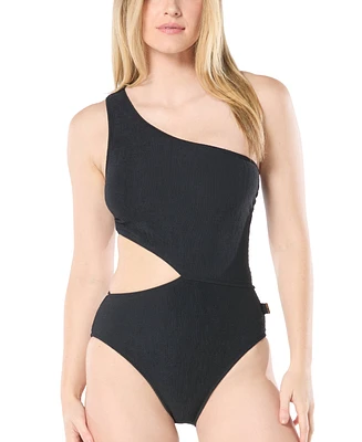 Michael Kors Women's One-Shoulder Side-Cutout Swimsuit