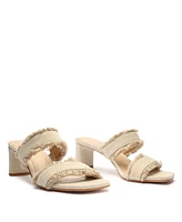 Schutz Women's Amely Mid Block Sandals