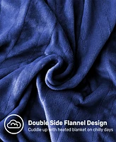 Unikome Plush and Cozy Flannel Electric Oversized Throw, 62" x 84"