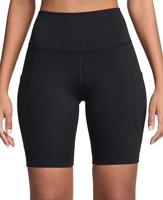 Nike Women's One High-Waisted Side-Pocket 8" Bike Shorts