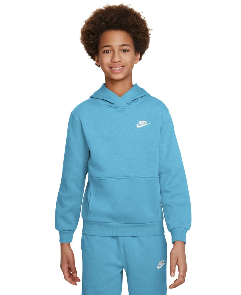 Nike Sportswear Big Kids Club Fleece Pullover Hoodie