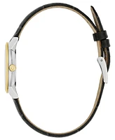 Bulova Women's Diamond Accent Leather Strap Watch 27mm