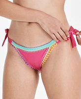 Pq Crochet-Trim Bikini Bottoms, Created for Macy's