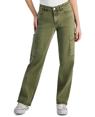 Dollhouse Juniors' Wide-Leg Mid-Rise Pants