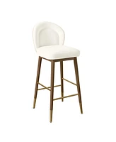 Tov Furniture 1 Pc. Velvet Counter Stool