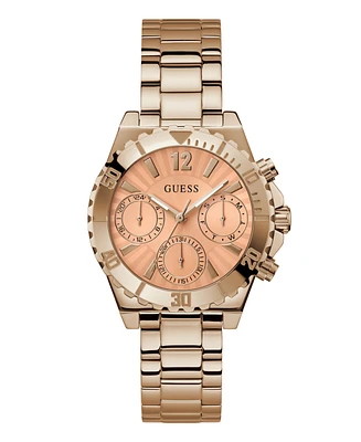 Guess Women's Analog Rose Gold-Tone Stainless Steel Watch 38mm - Rose Gold