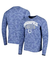 Men's Msx by Michael Strahan Royal Indianapolis Colts Performance Camo Long Sleeve T-shirt