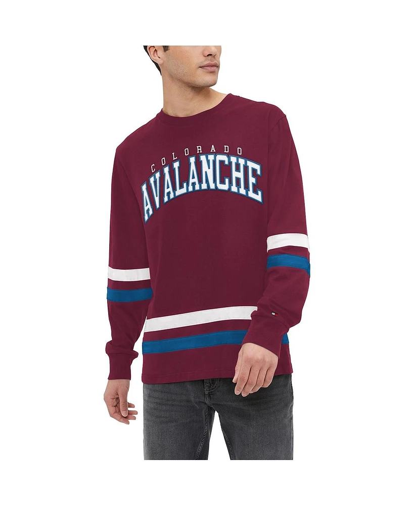 Men's Tommy Hilfiger Burgundy Colorado Avalanche Nolan Long Sleeve T-shirt