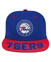 Youth Boys and Girls Royal Philadelphia 76ers Backboard Snapback Hat