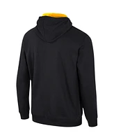 Men's Colosseum Black Appalachian State Mountaineers Team Half-Zip Pullover Hoodie