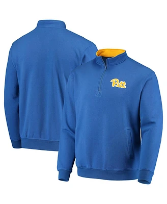 Men's Colosseum Royal Pitt Panthers Tortugas Logo Quarter-Zip Jacket