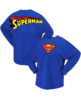 Men's and Women's Royal Superman Original Long Sleeve T-shirt