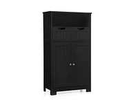 Bathroom Wooden Side Cabinet with 2 Drawers and Doors
