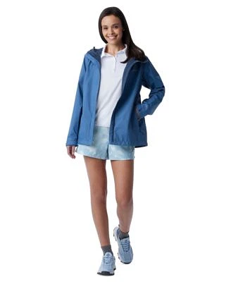 Columbia Womens Omni Tech Arcadia Ii Rain Jacket Tidal Short Sleeve Polo T Shirt Printed Mid Rise Shorts