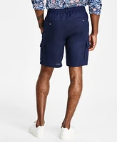 Club Room Men's Regular-Fit Linen Cargo Shorts, Created for Macy's