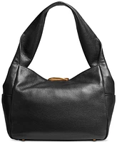 Donna Karan Amagansett Soft-Rolled Leather Shoulder with Sculpted Magnet Closure