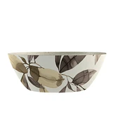 TarHong Bali Leaves 7.1" Cereal Bowl Merge 37 oz, Set of 6, Service for 6