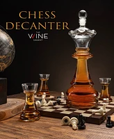 The Wine Savant Chess Decanter, Set of 5