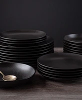Porto by Stone Lain Semplice Stoneware 24 Pc. Dinnerware Set, Service for 8