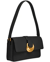 Donna Karan Valley Stream Leather Buckle Shoulder with Removable Strap