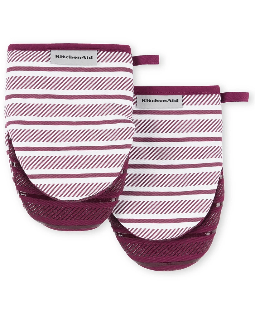 KitchenAid Albany Mini Oven Mitt 2-Pack Set, 5.5" x 8"