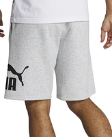 Puma Men's Regular-Fit Big Logo-Print Fleece 10" Shorts