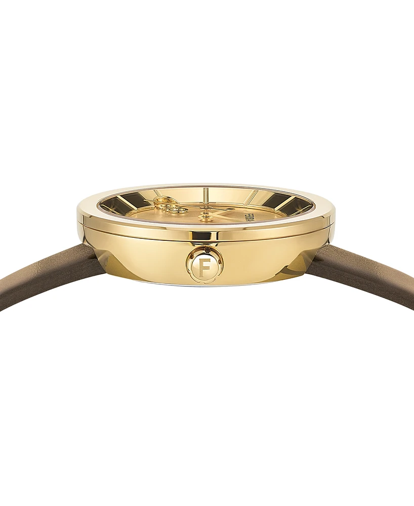 Salvatore Ferragamo Women's Swiss Patent Leather Strap Watch 35mm