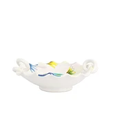 Vietri Pesci Colorati Handled Scallop Bowl