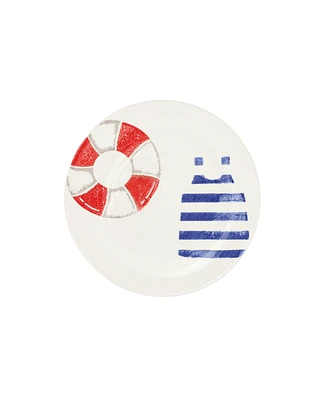 Vietri Riviera Life Preserver Salad Plate