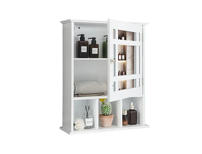 Wall Mounted and Mirrored Bathroom Cabinet