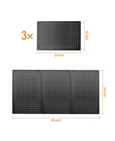 Lugo 3PC Pegboard Wall Organizer Panels 24"x16"